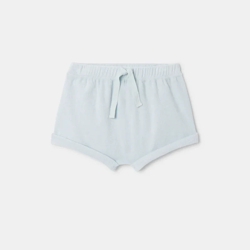 Short en coton éponge bio bleu naissance Absorba Bleu