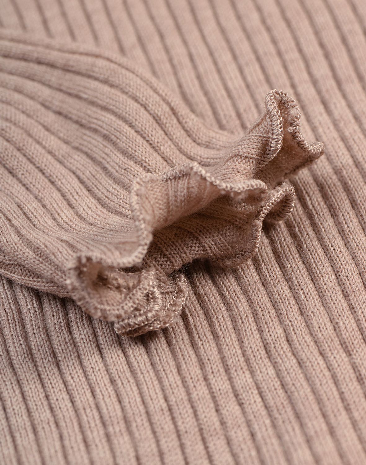 Romper met lange mouw van merinowol voor baby's