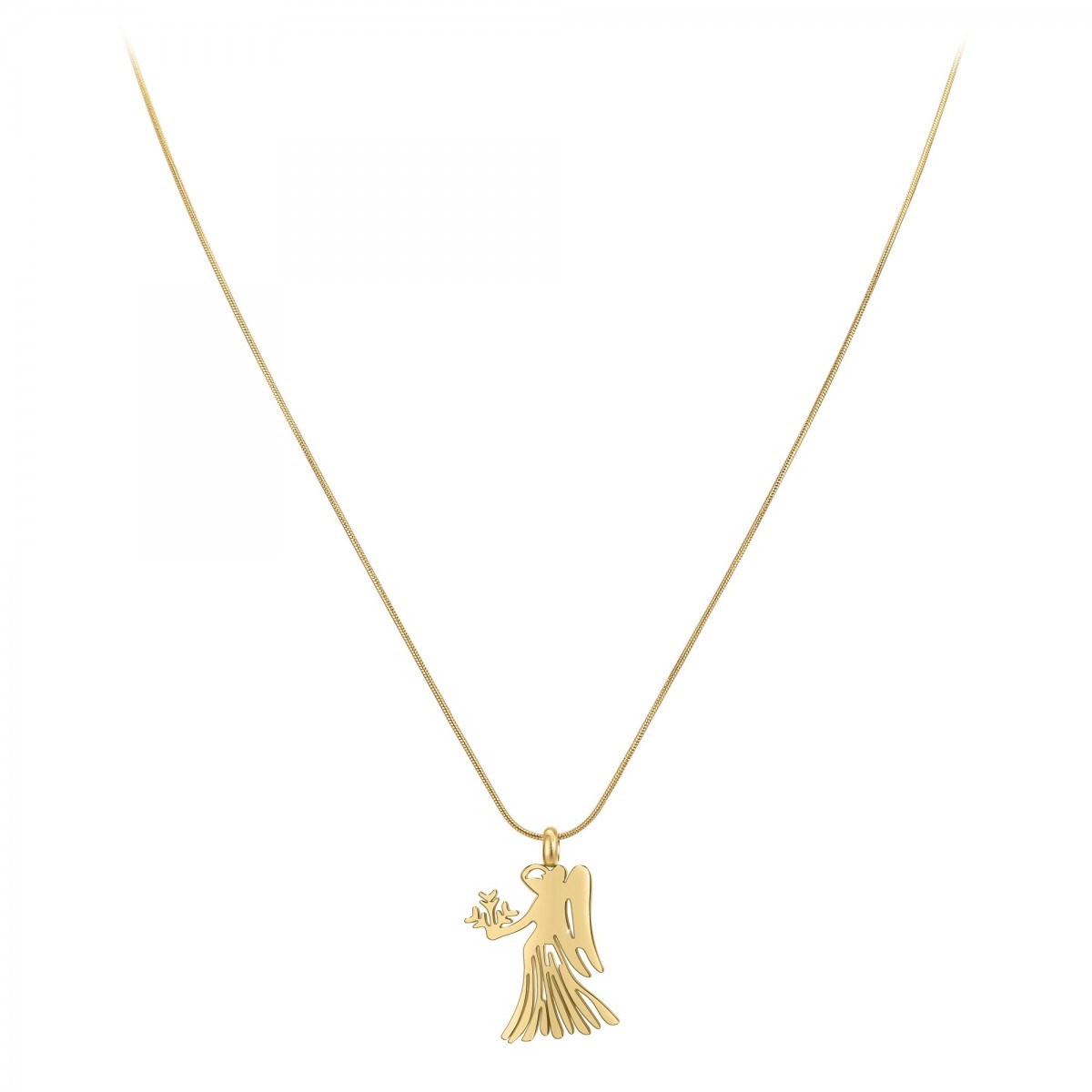 Collier astrologie  Vierge  SC Bohème en Acier Finement doré