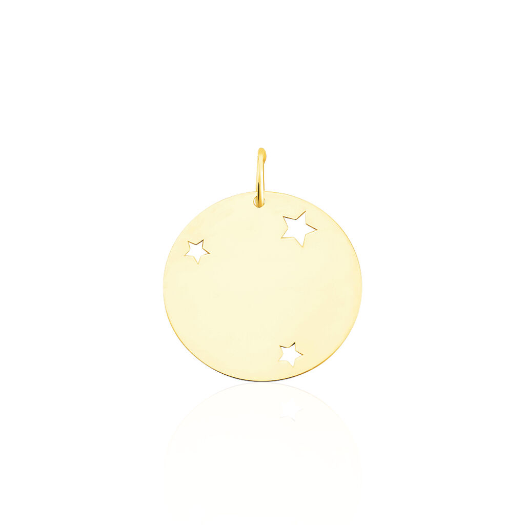 Pendentif Sirona Pastille Gravable Or Jaune
