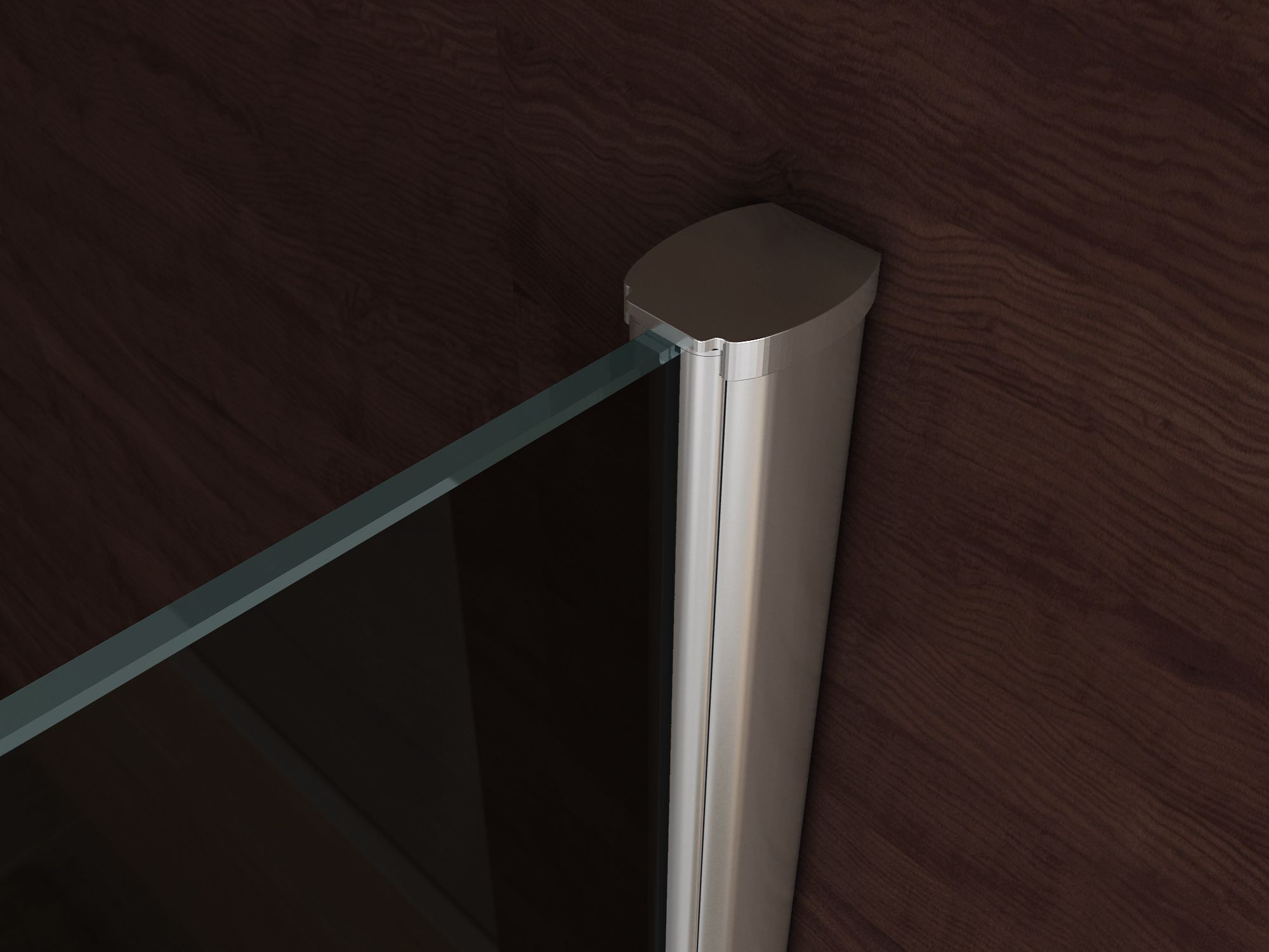 Mueller Smoke inloopdouche rookglas 100x200cm nanoglas