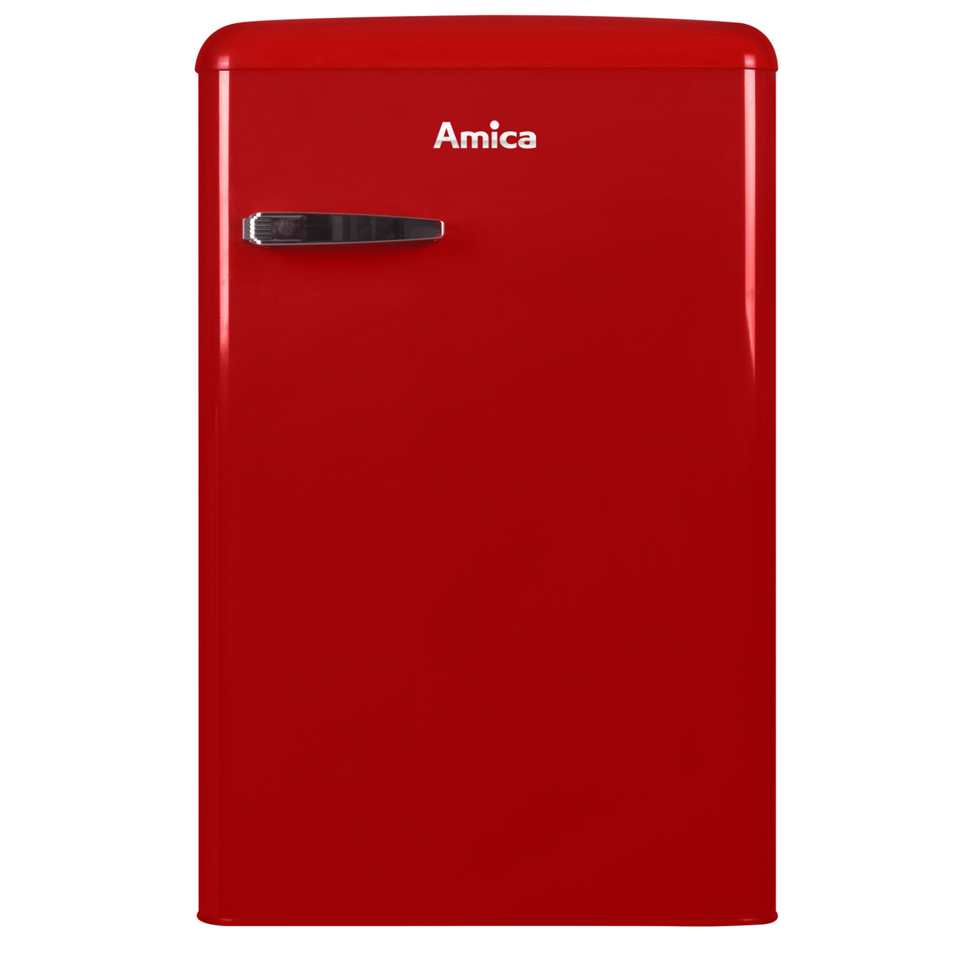 AMICA Retro-Kühlschrank KS15610R - chili red - mit Gefrierfach - E