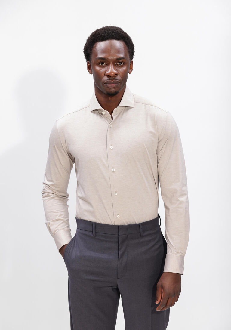 beige xacus overhemden active shirt 520ml