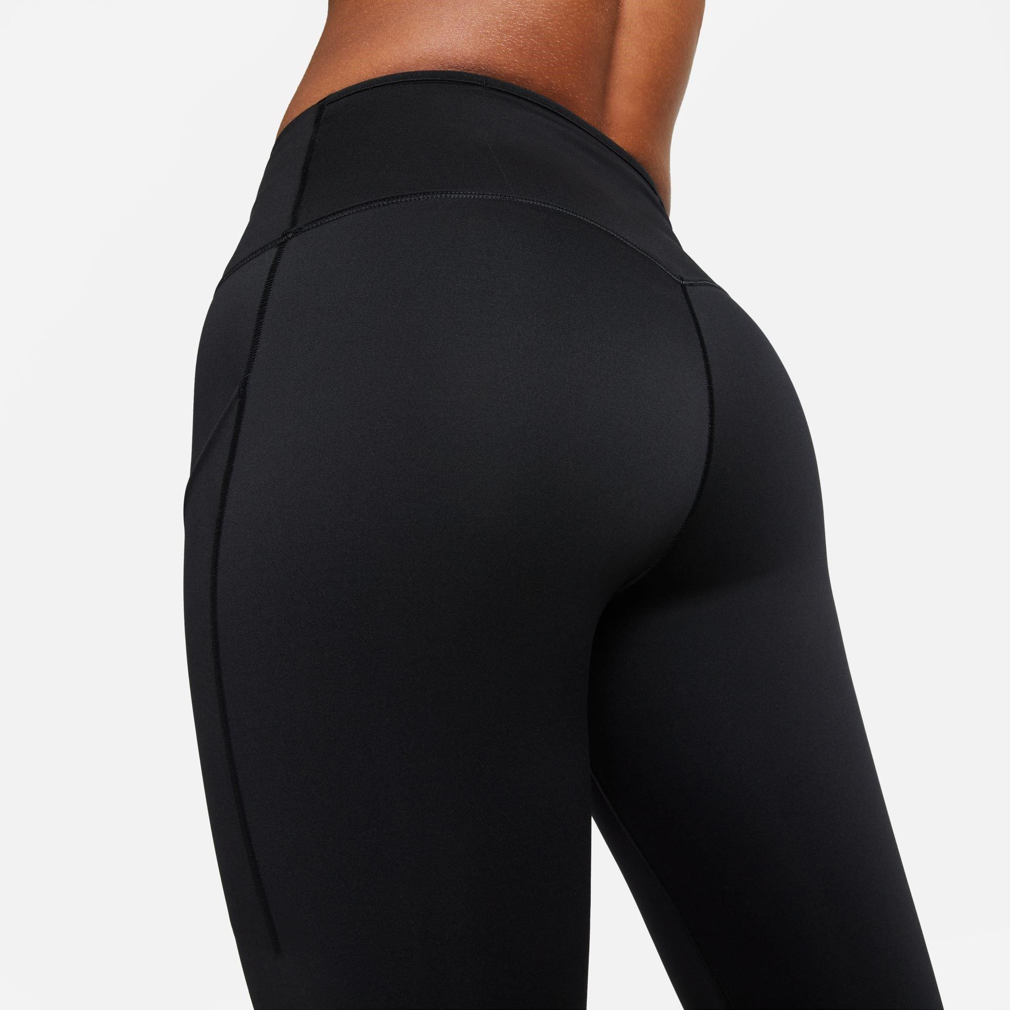 Nike Dri FIT Go Womens Firm Support Mid Rise 7 8 Leggings with Pockets