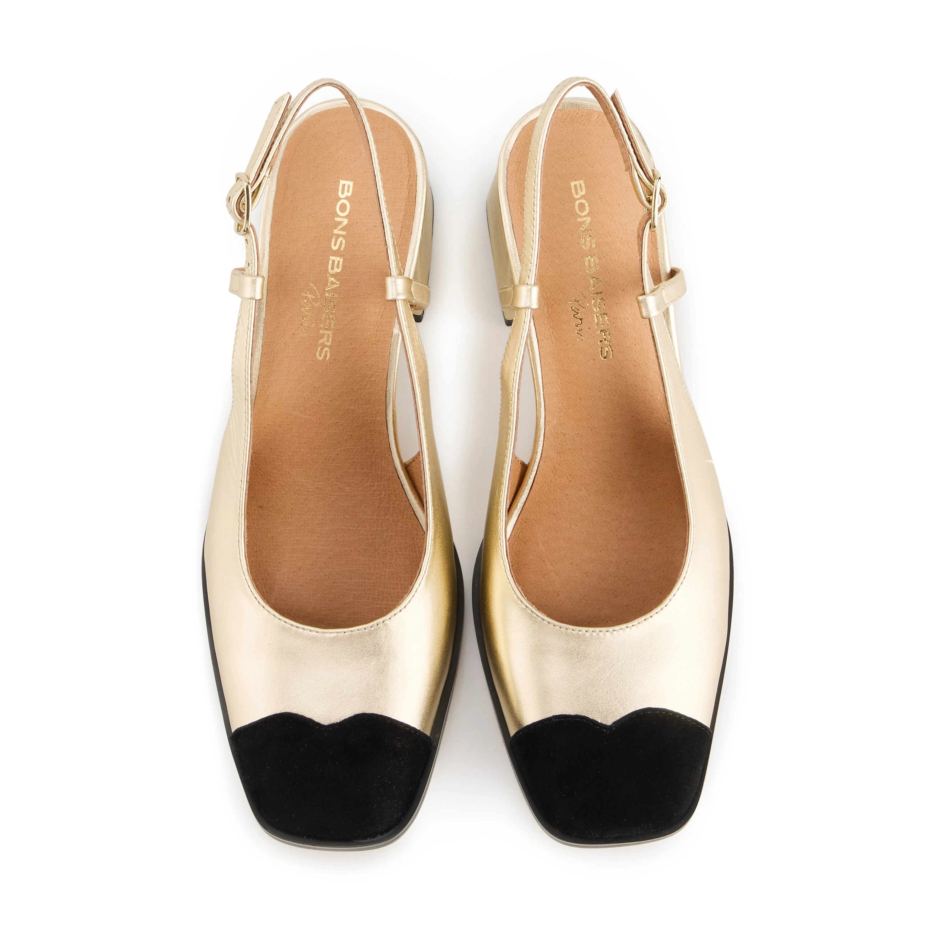 DENISE METALISÉ LIGHT SUEDE - Escarpins en cuir | Doré