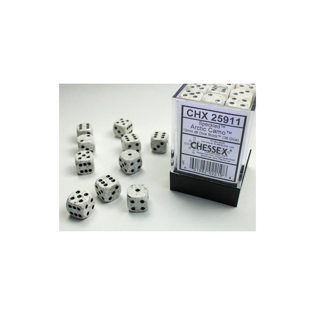 Set de 36 Dés Chessex : Speckled