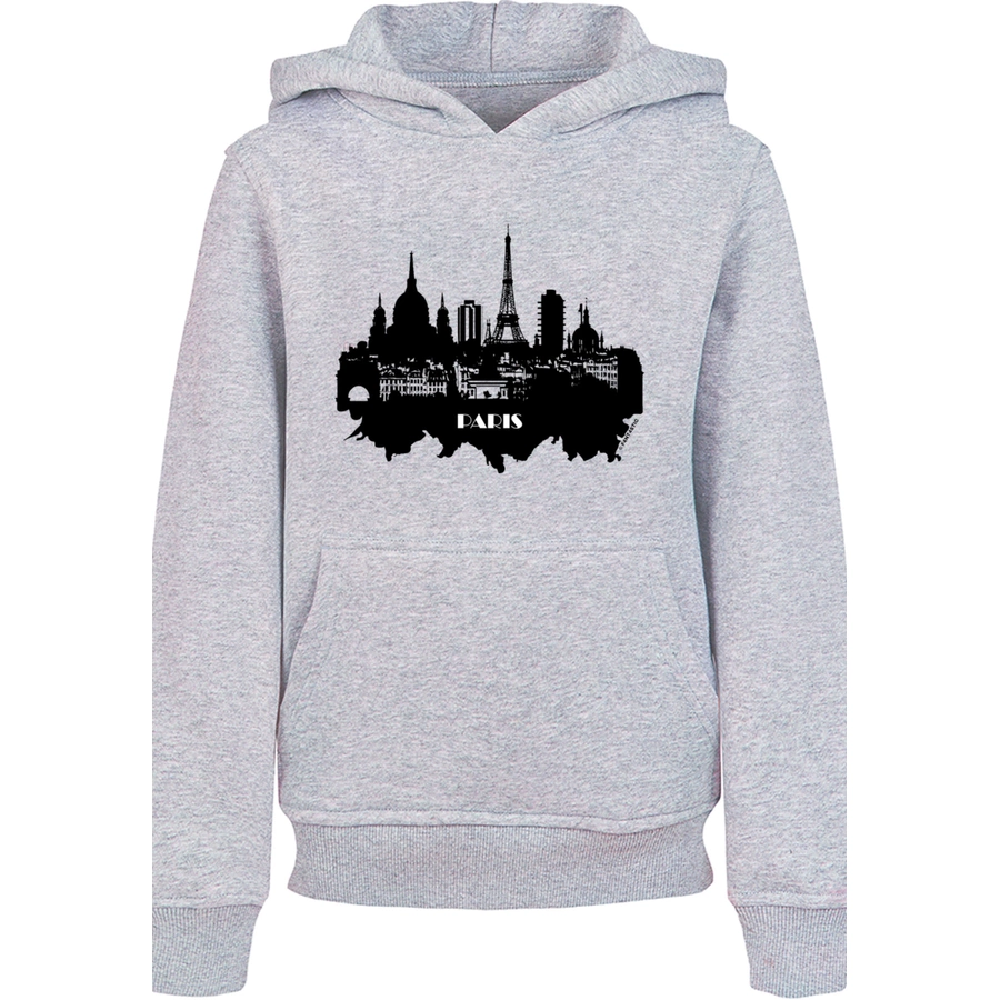 F4NT4STIC Hoodie PARIS SKYLINE HOODIE UNISEX heather grey
