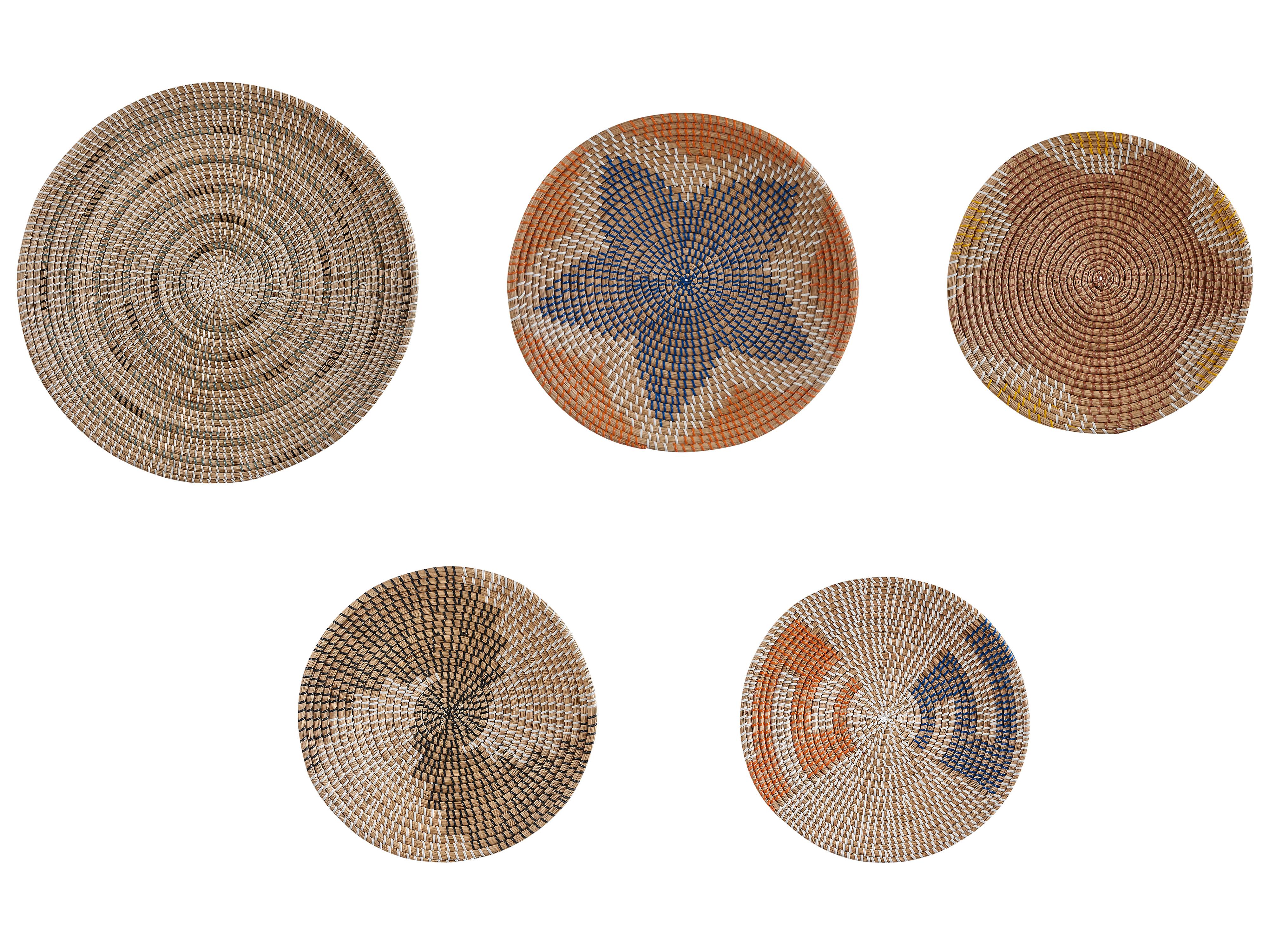 Set van hangende decoraties PARORE Zeegras 60/47/41/40/39 cm Natuurlijk
