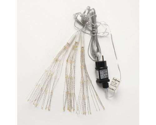 3-delige vuurwerkverlichtingsset Lafiora 2 m + 5 m 3 LED's warmwitte lichtkleur incl. timer en dimmer