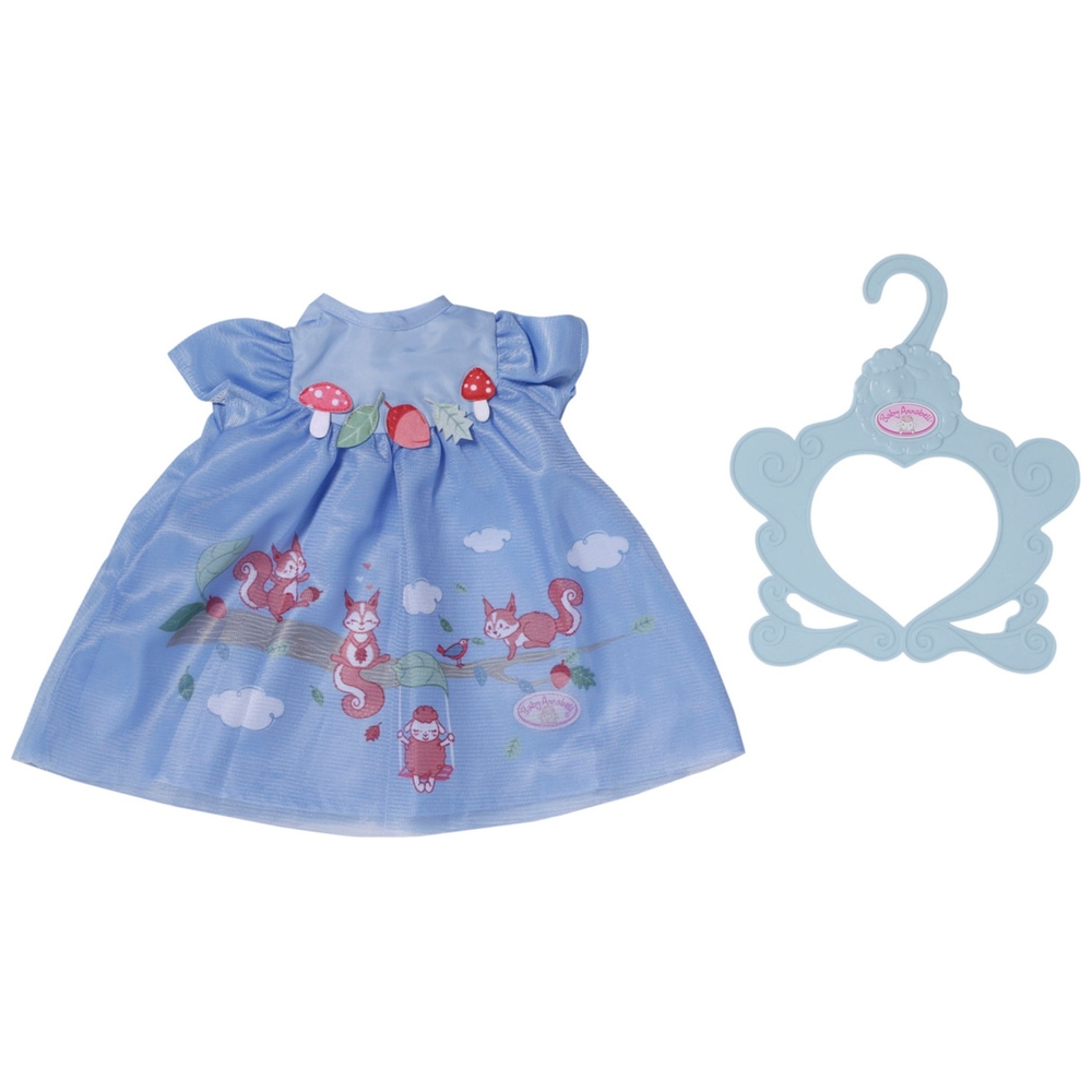 Baby Annabell Blue Squirrel Kleid Outfit