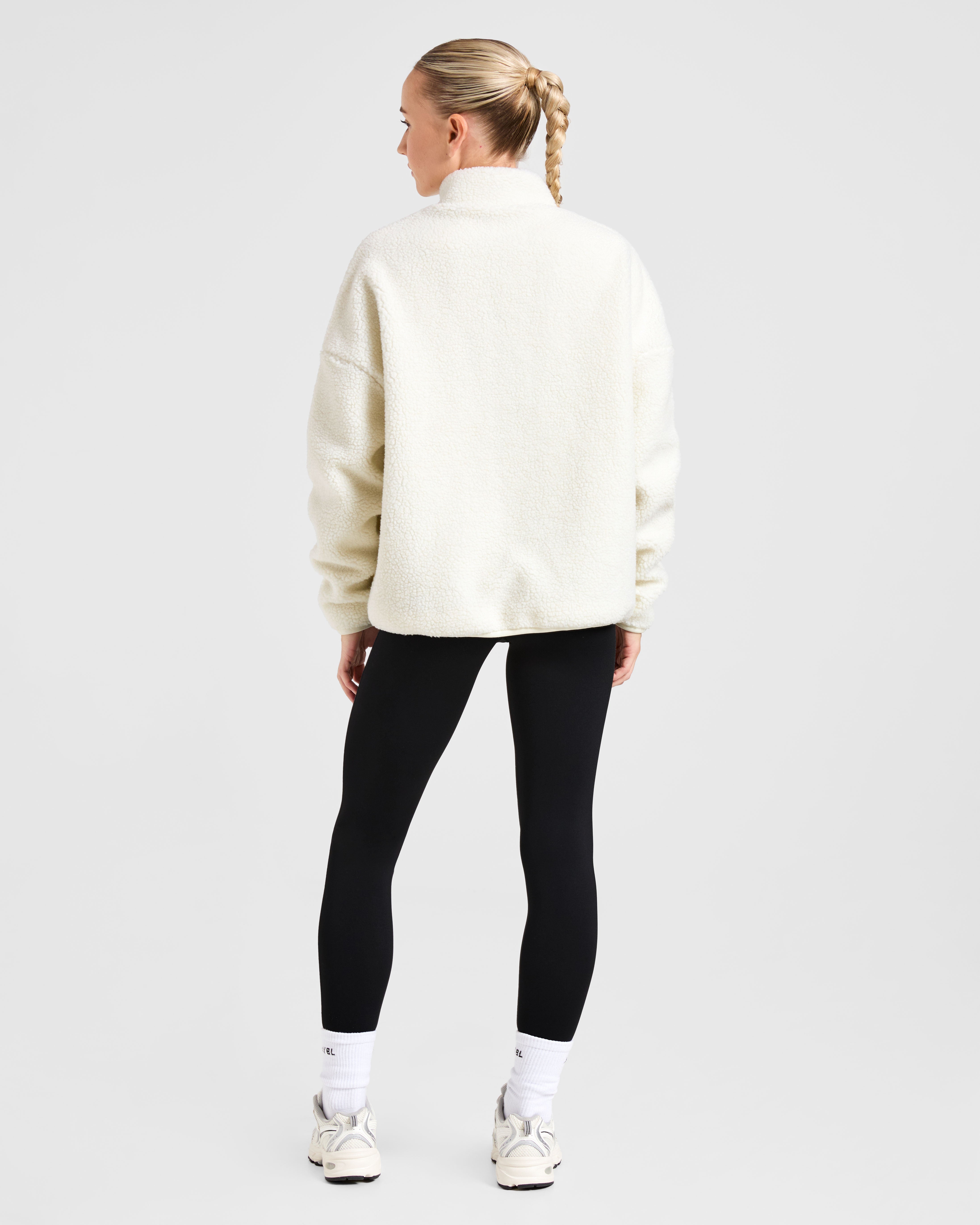 Oversized Zip Up Fleece Jacket