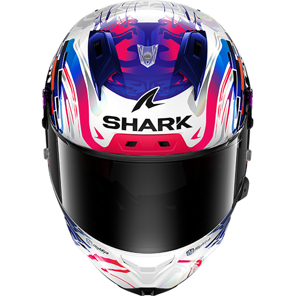 Shark - Casque Aeron GP Replica Zarco Blanc / Bleu / Orange / Brillant