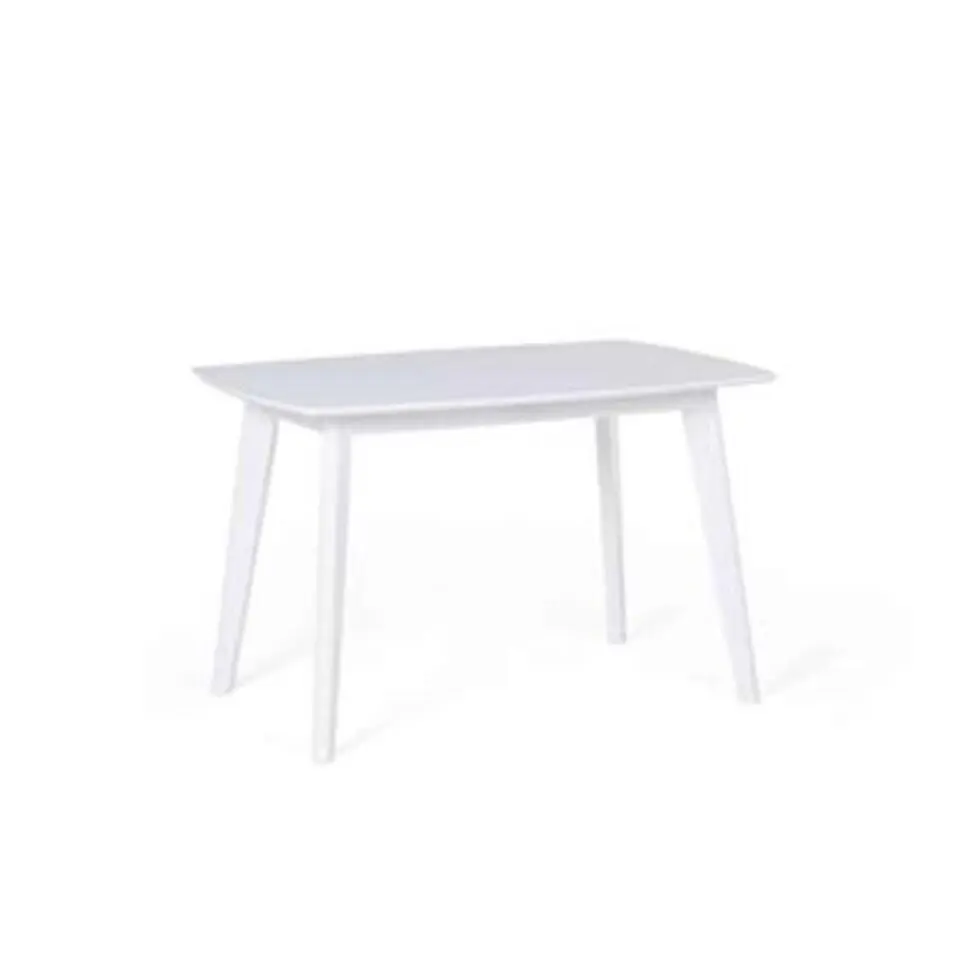 SANFORD - Uitschuifbare eettafel - Wit - 80 x 120/160 cm - MDF
