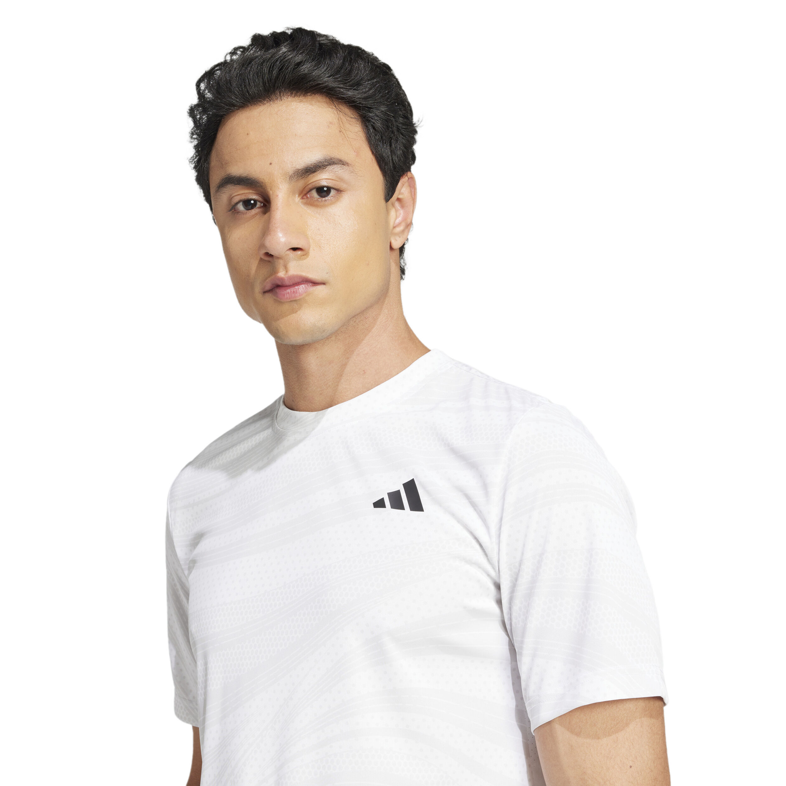 adidas Club Graphic T-shirt Hommes - Blanc , Gris