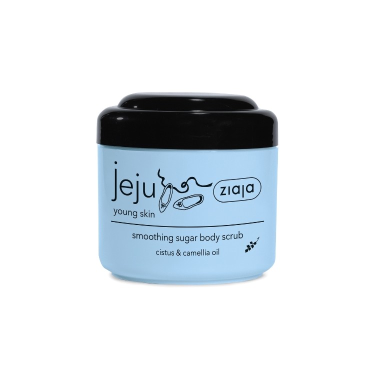 Ziaja Jeju Zucker- Peeling mit schwarzen Punkten, 200 ml