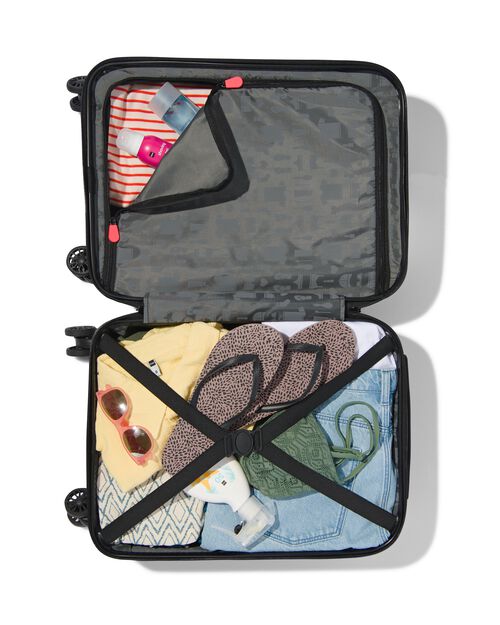 valise avec compartiment sur le devant ABS 35x25x55 noir