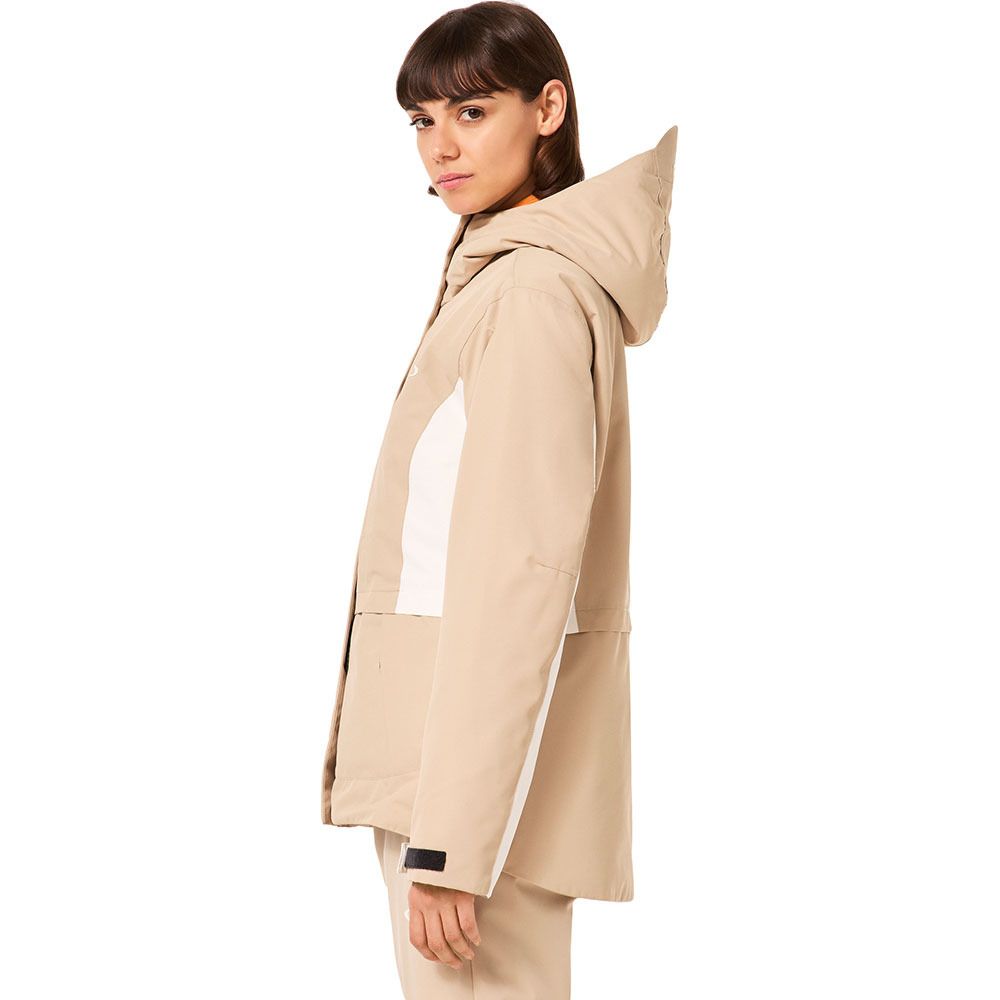 Oakley WMNS HEAVENLY RC - Veste ski Femme humus/arctic white