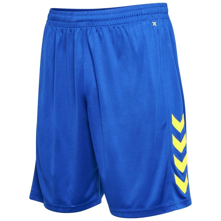 Hummel Short de Foot Core - Bleu/Jaune