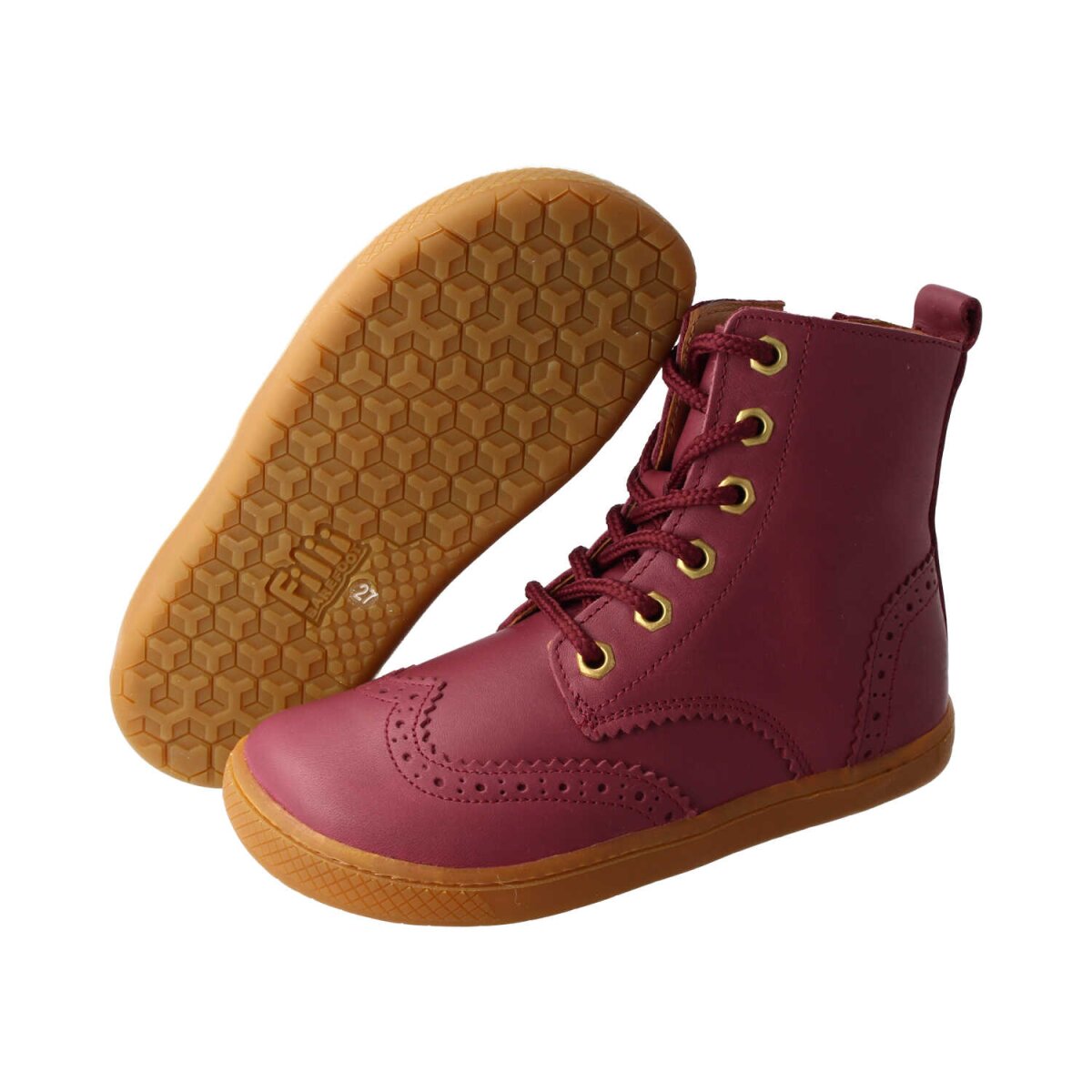 WL4210-1 wine red LET`S ROCK nappa leather laces Weite/W
