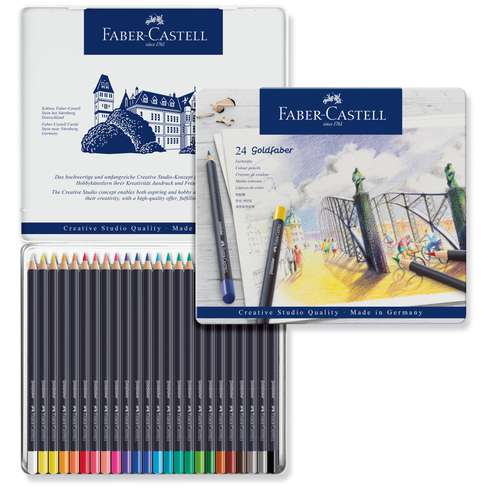 FABER-CASTELL Goldfaber Farbstifte im Metalletui