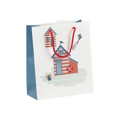 Clairefontaine - Sac cadeau - dieppe bleu/rouge - 21,5 cm x 10,2 cm x 25,3 cm