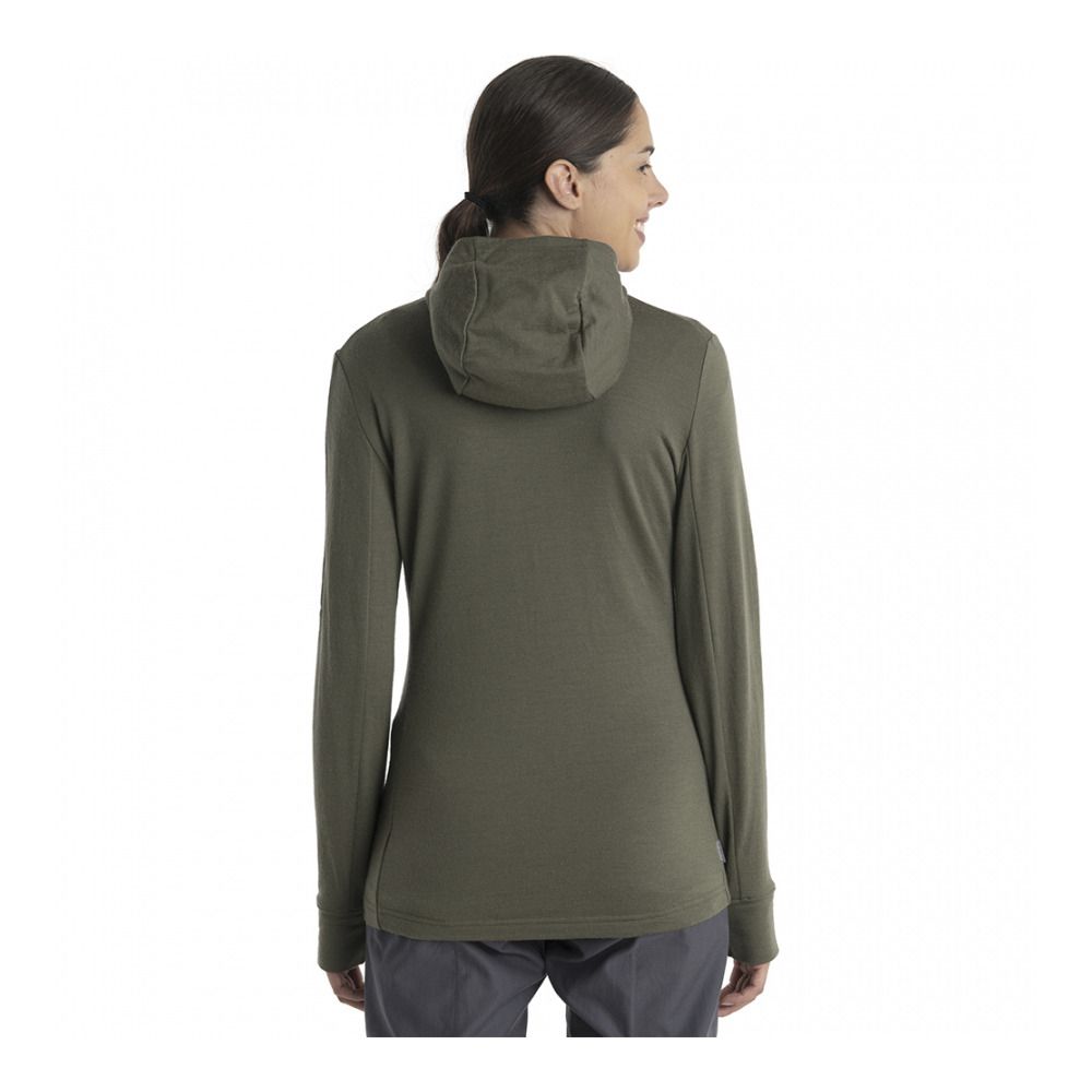 Icebreaker QUANTUM III - Sweat Femme loden