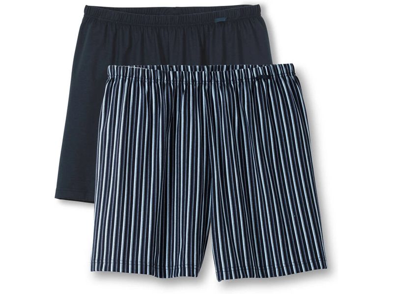 Calida Unterhosen Prints Benefit 2er Pack Dark Sea, XL Herren Boxer Shorts