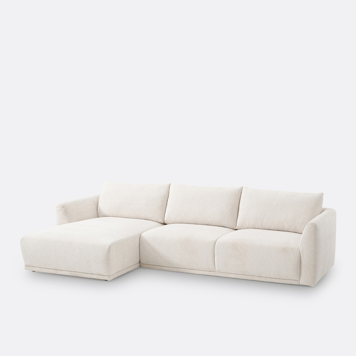 LA REDOUTE INTERIEURS<br>Sofá de canto, esquerda, tecido melange caterpillar, Lupita