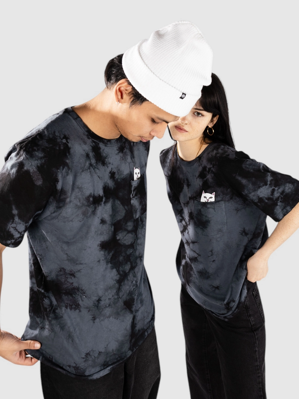 RIPNDIP Lord Nermal Pocket T-Shirt black grey lightening was