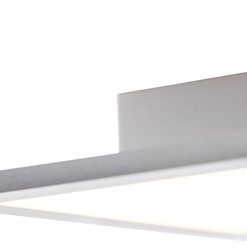 Modern LED paneel staal 80 cm incl. LED - Liv