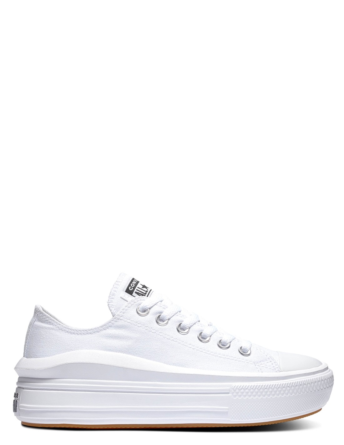 converse sneakers compensées basses femme ctas move ox blanc