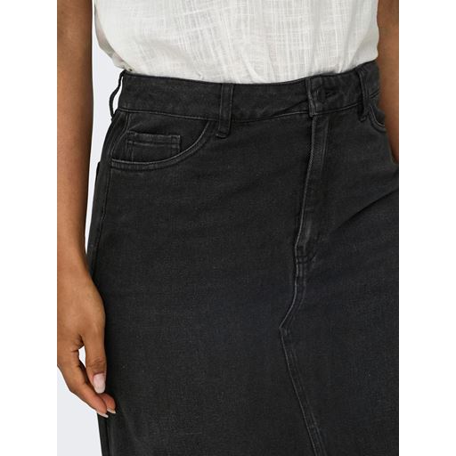 JDY Bella Denimnederdel, Black Denim, XS