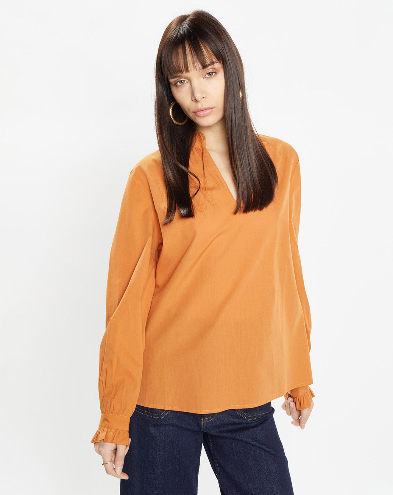 Galeries Lafayette Top Marly orange