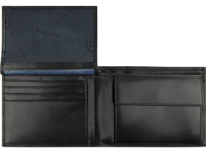 Bugatti Portemonnaie Nobile 12 cm, Schwarz Scheintasche
