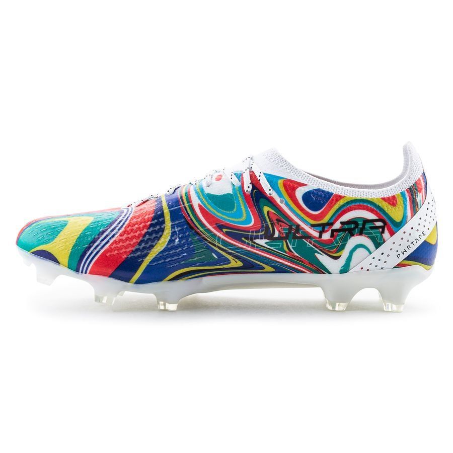 PUMA X Unisport Ultra Ultimate FG/AG Flags of the World - Blanc/Noir/Rouge/Vert ÉDITION LIMITÉE
