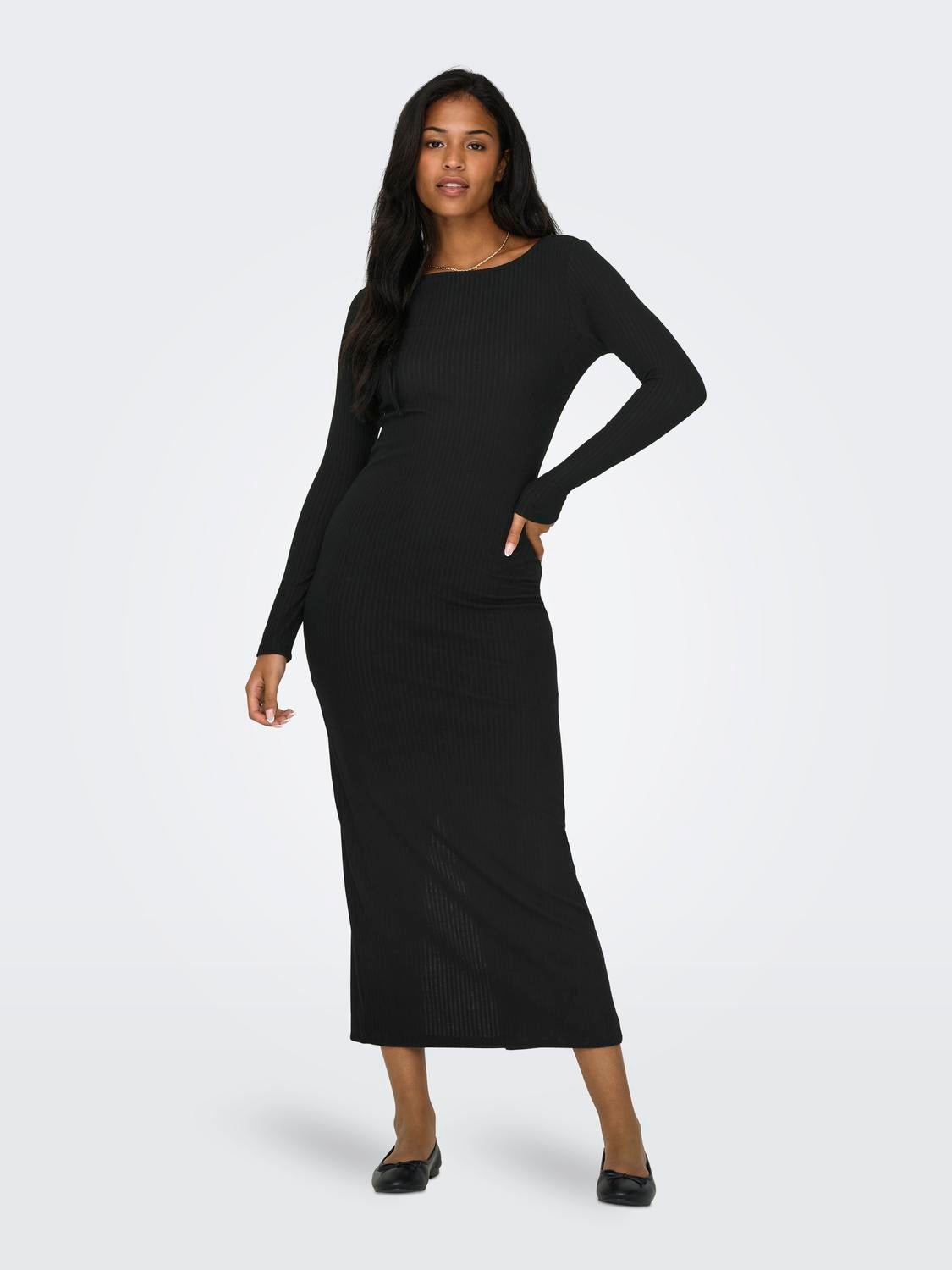 ONLEMMA Langes Kleid Black