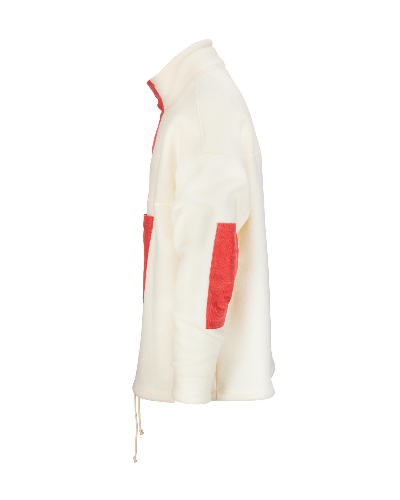 Amundsen V-Bond Cord Fleece Natural/Weathered Red