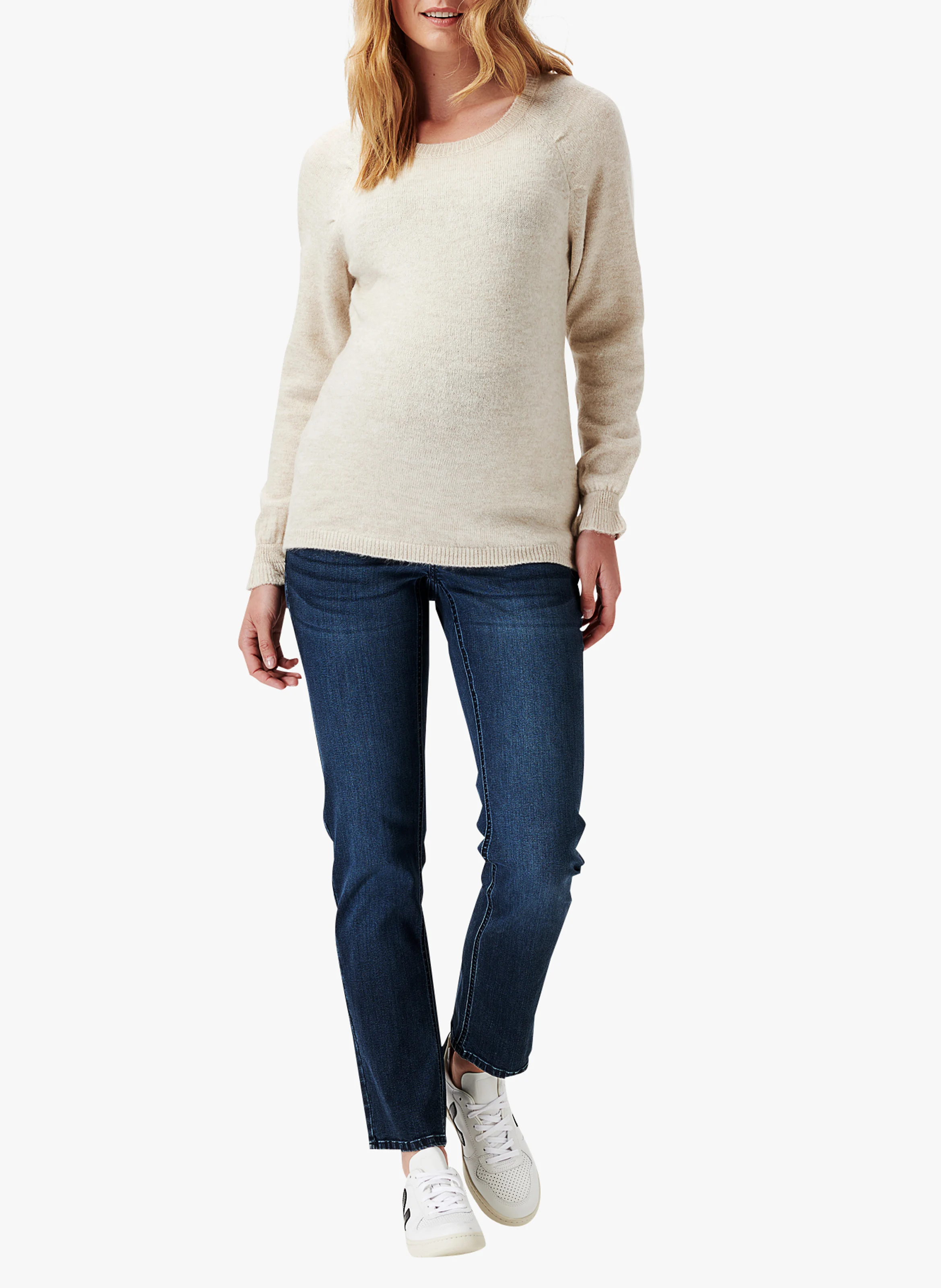 PIERZ - Pull de grossesse à manches volants | Beige