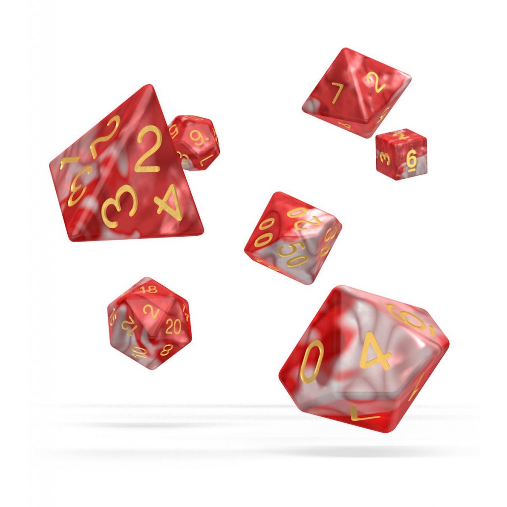 Oakie Doakie Dice dés RPG-Set Gemidice - Red Sky (7)