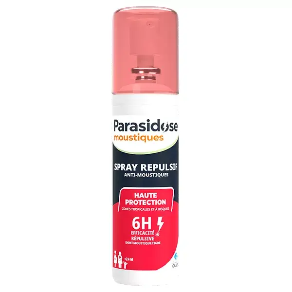 Repelente de Mosquitos Parasidose para Proteção Corporal em Áreas Tropicais 100ml
