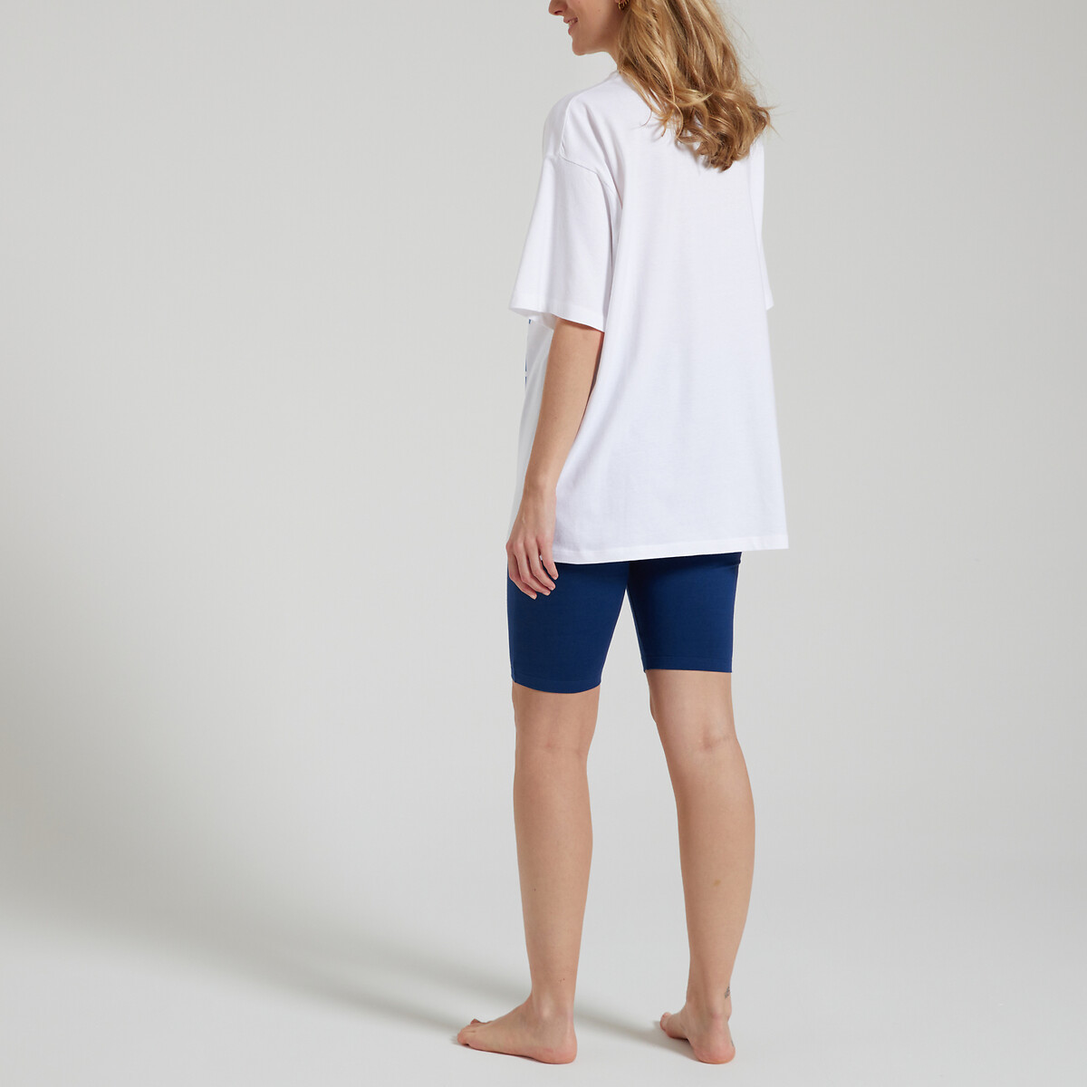 MULHER-MARAVILHA<br>Shorts de pijama oversized, shorts de ciclismo da Mulher-Maravilha