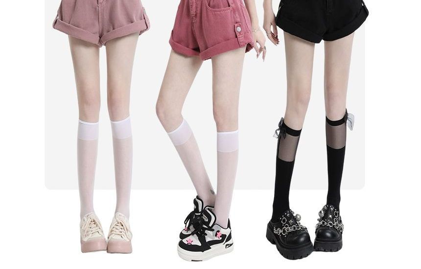 Denimot - Denim shorts met hoge taille en opgerolde zoom