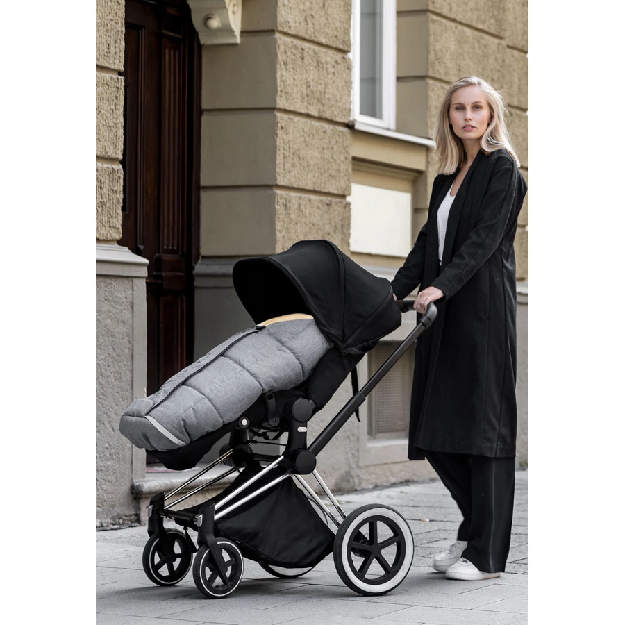 Werner Christ Baby Lammfellfußsack TULA VARIO grigio