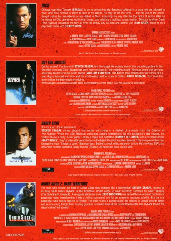 Steven Seagal (8 Films) Movie Collection DVD