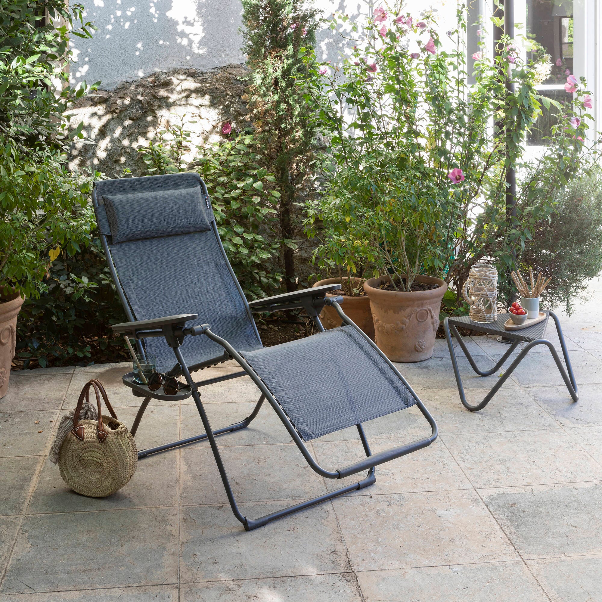 Zero-Gravity-Relaxliege Futura Batyline® Duo Grau Obsidian