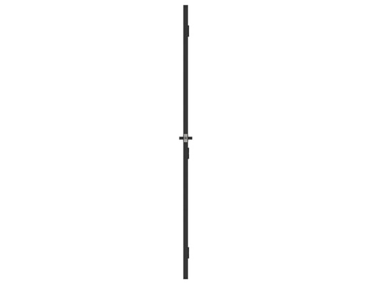 VIDAXL - Porte verre Porte intérieure mince noir 76x201,5 cm verre trempé alumini...