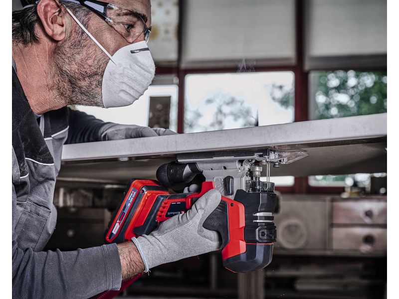 Einhell Professional Akku-Stichsäge TP-JST 18/135 Li BL – S Akkubetriebene Stichsäge mit Schnittlinienanzeiger