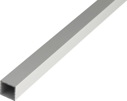Vierkante aluminium buis, zilver geanodiseerd, 30x30x2 mm, 2,6 m
