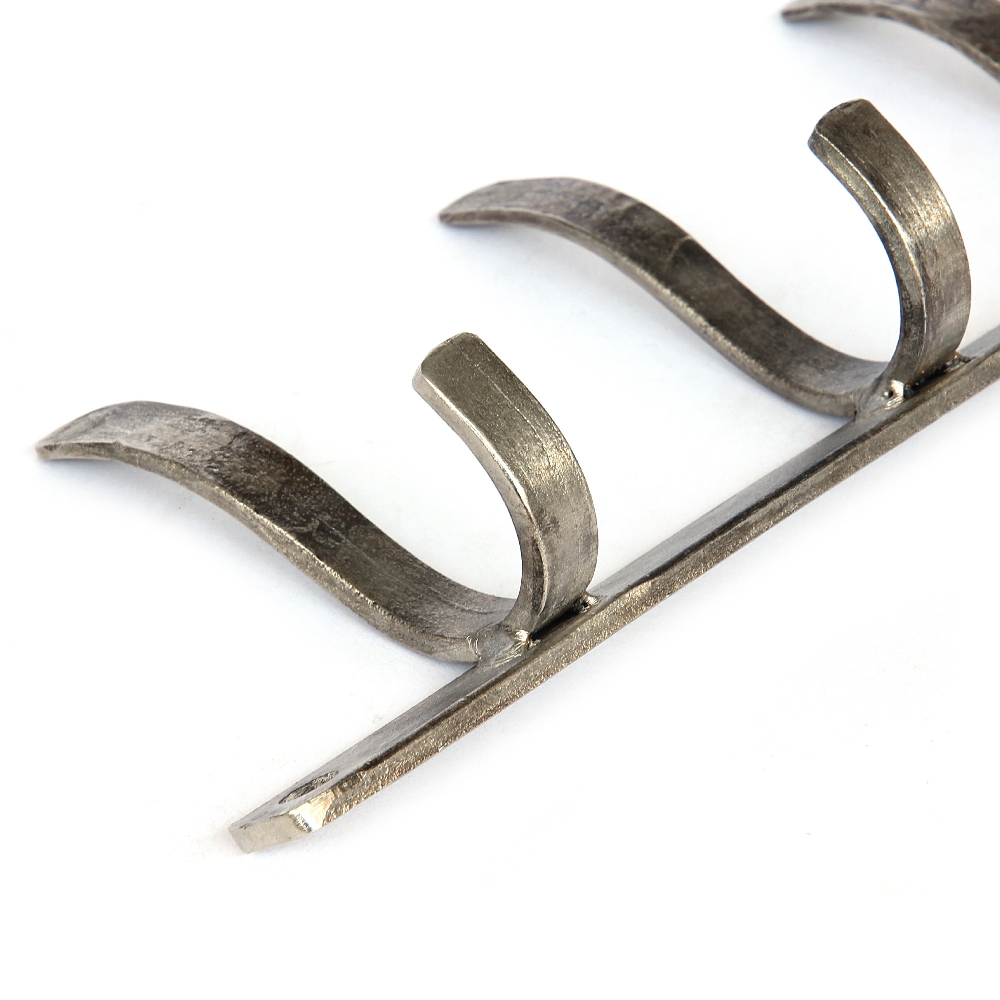 6er Wandhaken, vernickelt, B 53 cm von fischer's lagerhaus