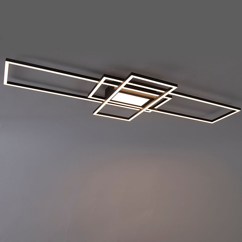 Plafonnière antraciet incl. LED, afstandsbediening - Riha